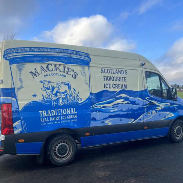 Our new delivery van designed by Nikki