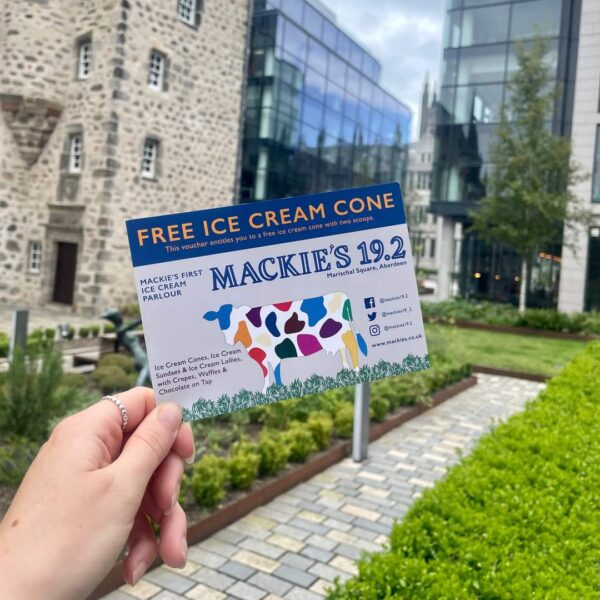 Ice cream vouchers hidden around the city