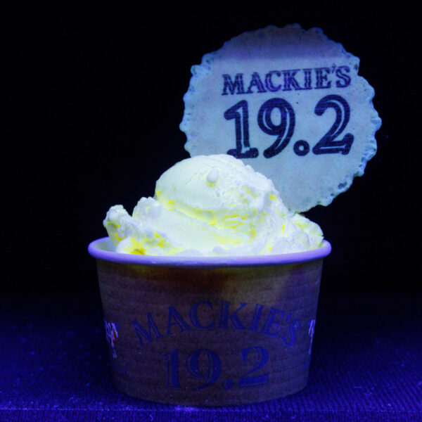 Our special glow in the dark ice cream