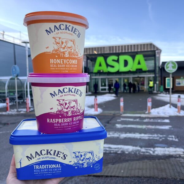 Honeycomb, Raspberry Ripple and 2ltr Traditional are now in more Asda stores south of the border