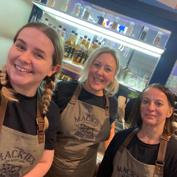 Shannon, Yvette and Edina in their new uniforms